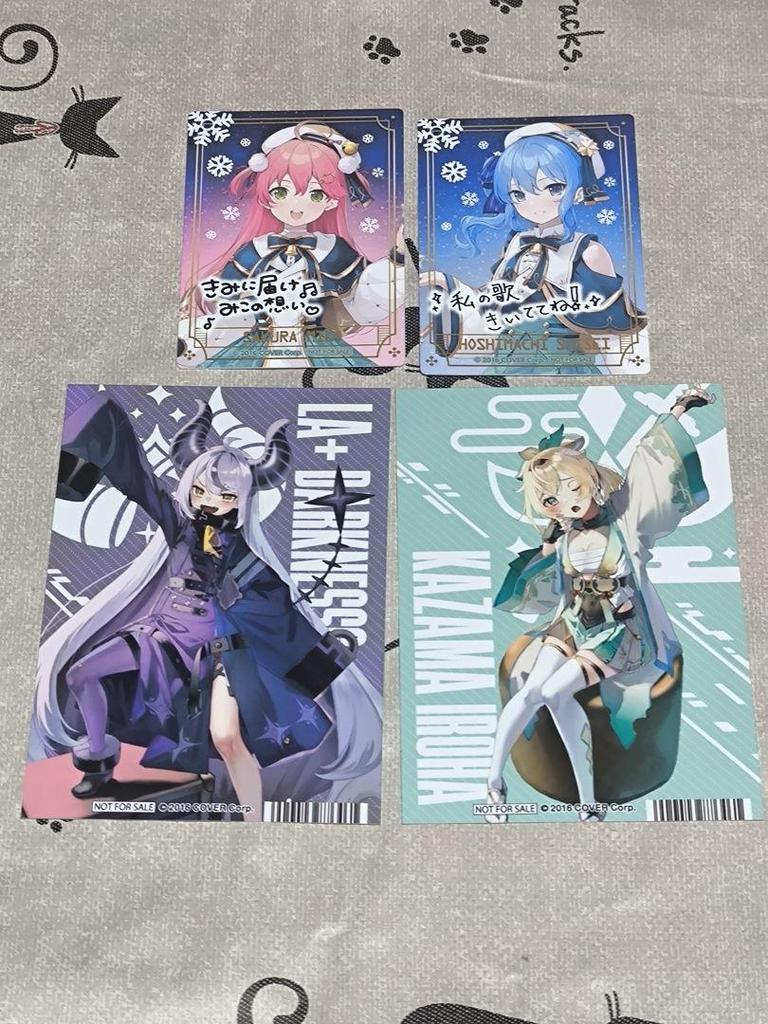 [USED] Hololive stickers, cards, magnets, and Gemazu LIVE bonus cards available