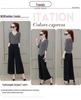 Women's Long-Sleeve V-Neck Slim Fit Striped T-Shirt - Black & White Korean Fashion for Spring/Autumn