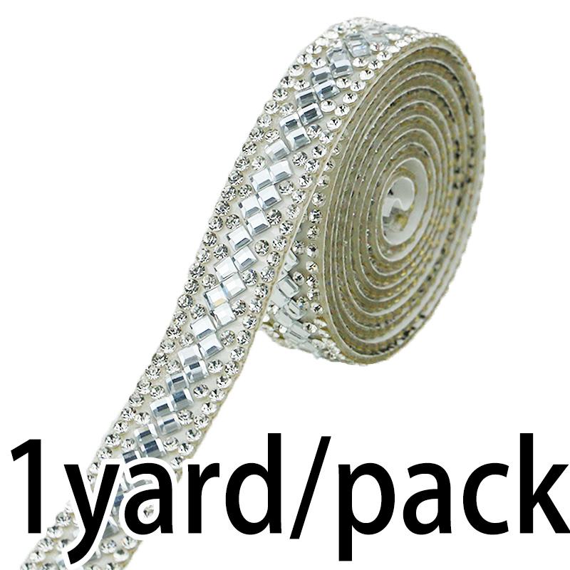 

(1 Yards/roll) Width 1.2cm Chinese Ethnic Style Handmade Back Adhesive Decoration Rhinestone Clothing Matching Design 1.2cm&1Pcs