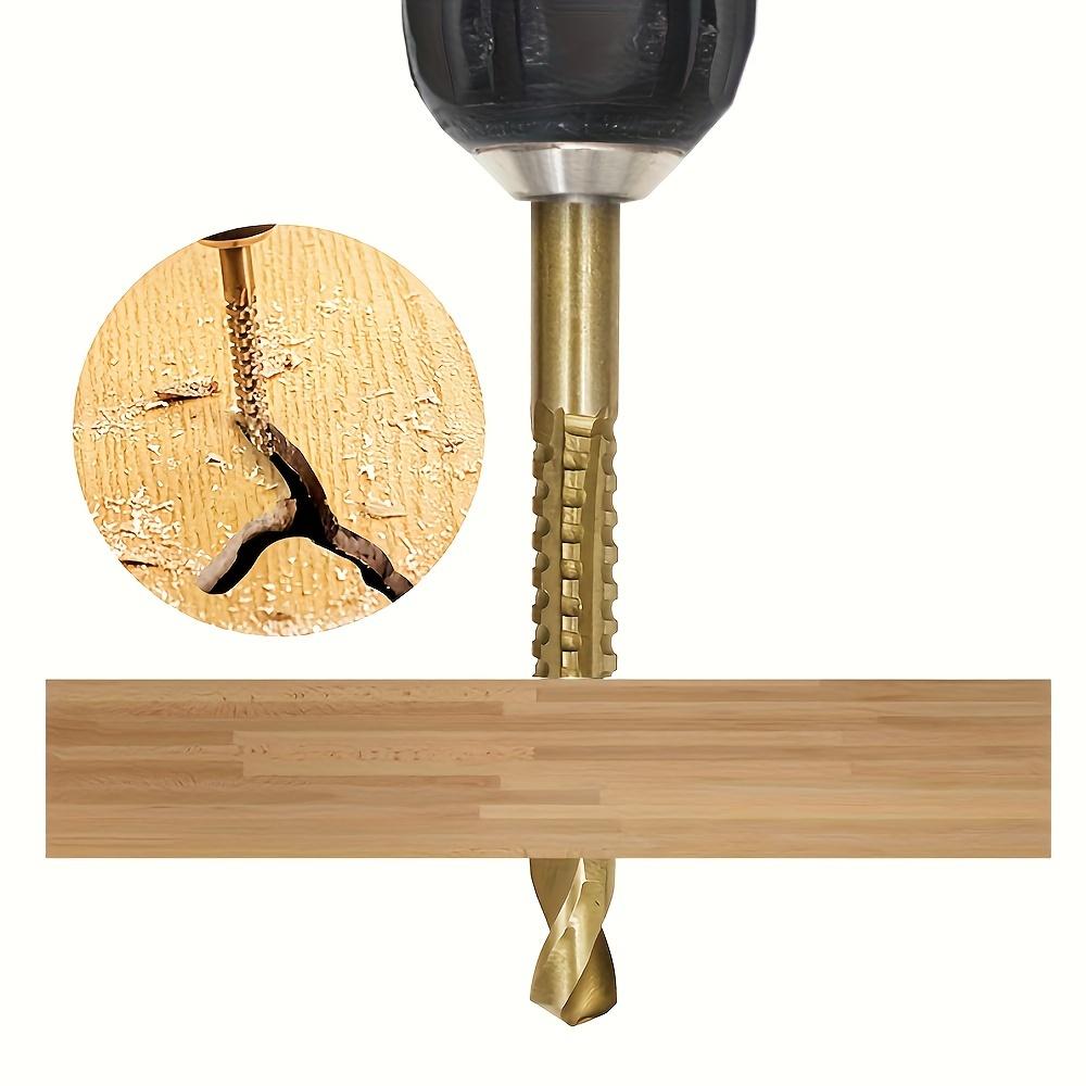 6 ks/sada, HSS spirálové stupňovité vrtáky - 3 velikosti (4-12 mm, 4-20 mm, 4-32 mm) - Ideální pro řezání dřeva, drážkování,