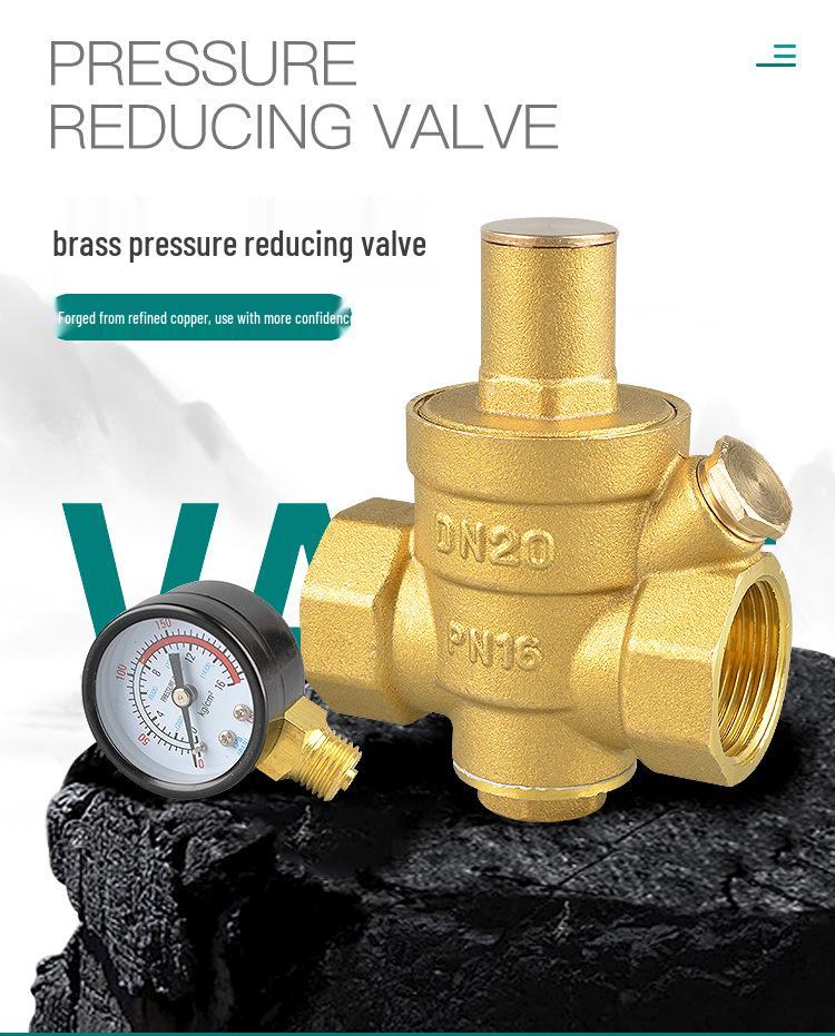 Adjustable Brass Water Pressure Reducing Valve for Heaters & Purifiers
