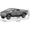 1/32 Tesla Diecast Mars Pickup-Automodell, Spielzeugauto aus Zinklegierung mit Ton und Licht, Spielzeugauto mit Rückziehfunktion für Kinder ab 3 Jahren