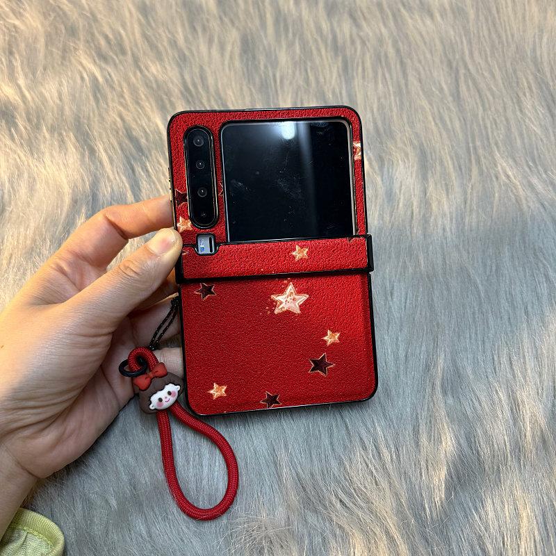 Yuekeng Xingxing Gong Xi Fa Cai tag card is suitable for Huawei pocket/s folding screen PuraX mobile phone case Xiaomi mixflip Samsung zflip//Honor 