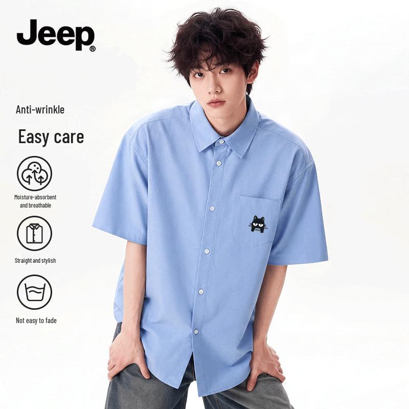 JEEP Men s Short-Sleeve Z-Series Casual Shirt L