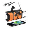 Emergency Radio with SOS Alarm Flashlight Solar Powered Hand Crank Rechargeable Radio Outdoor Camping