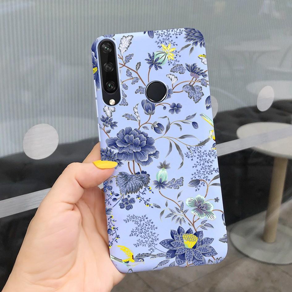 For Huawei Y6P Y7P Case 2020 New Fashion Butterfly Flower Painted Phone Cover For Huawei Y7P Funda Y 7P Y 6P HuaweiY6P Soft Capa