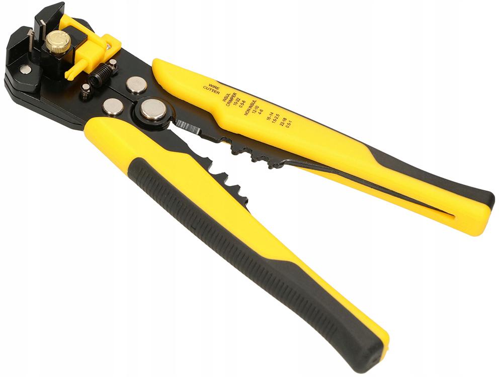 Insulation stripping pliers cable crimper