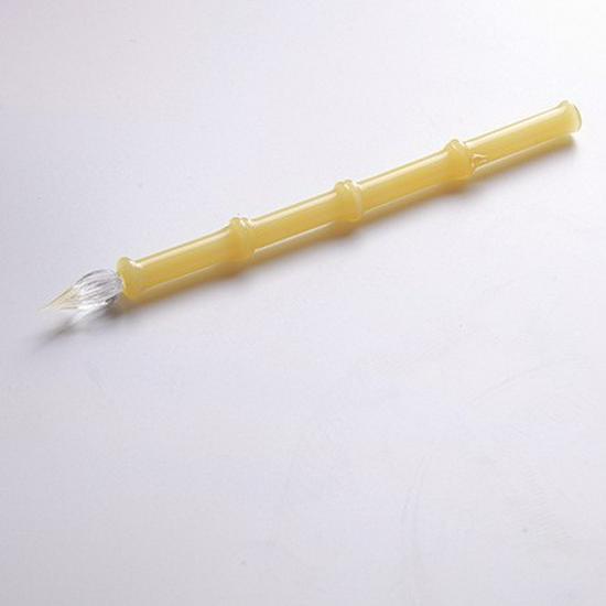 DIY Glass Bamboo Joint Dip Pen with Colored Ink