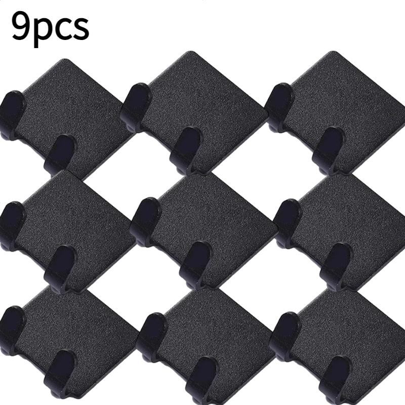 Adhesive Razor Holder Wall Mounted Bathroom For Shower Hook Rack Gillette Shaver Shaving Holder Black Plastic Hook