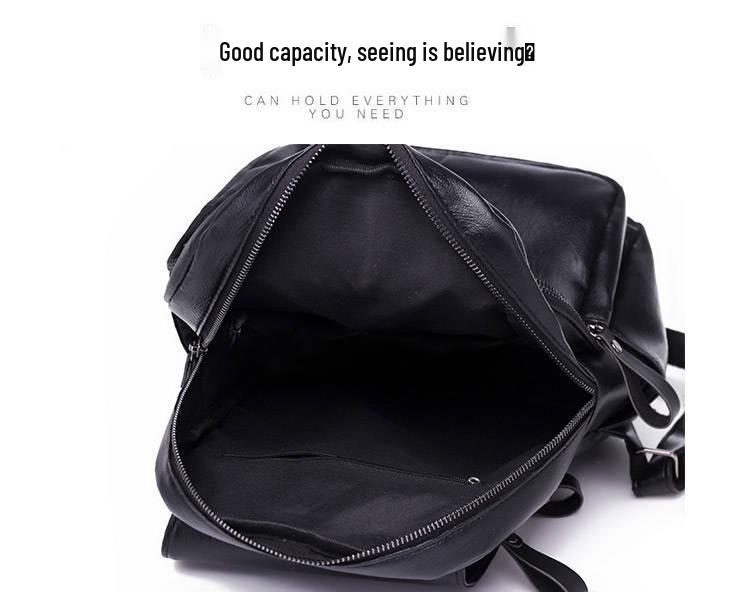 Versatile Women's PU Leather Backpack - Customizable Labels & School Bag