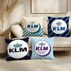 Kim R-Royal Dutch Airlines Cushion Cover Soft Short Plush Pillow Cover Smooth Cozy Texture Aesthetic Cushion Case Home Decor