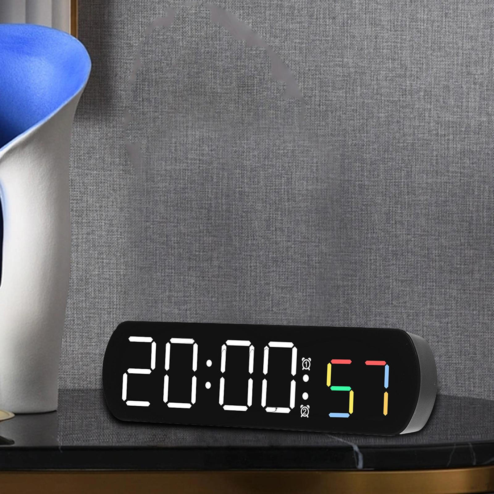 

Настольные часы, электронный светодиодный дисплей, бесшумная цифровая стена для