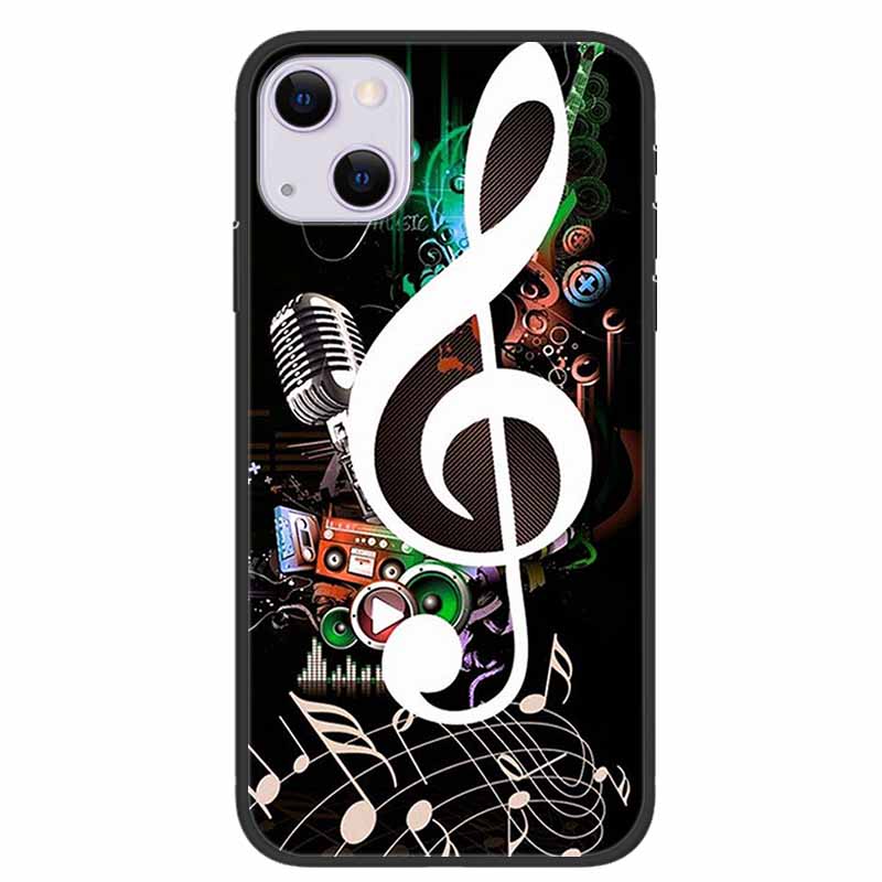 For iPhone 14/14 Plus Case Black Silicone Soft TPU Luxury Flower Animal Back Cover For iPhone 14/14 Plus New Shells for iPhone14