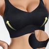 Soutien-gorge sans armature grande taille pour femmes, Soutien-gorge push-up à couvrance totale avec larges bretelles réglables, Fermeture au dos Lingerie confortable pour poitrines généreuses
