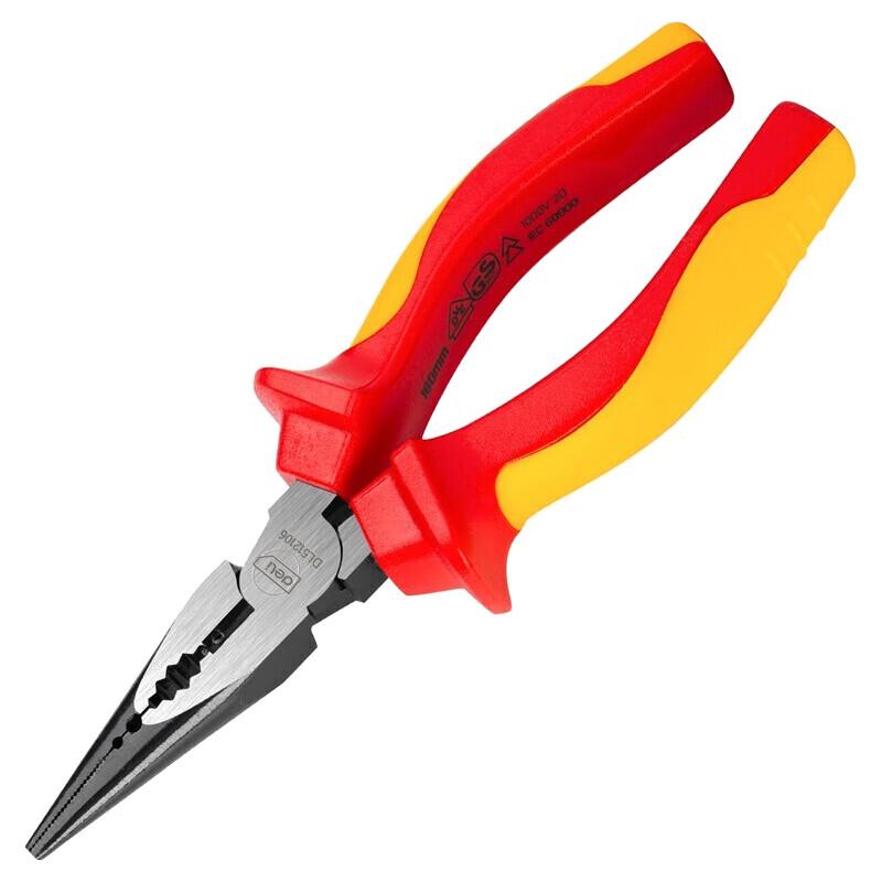 Deli Tools Insulated Needle-Nose Pliers 6 inch