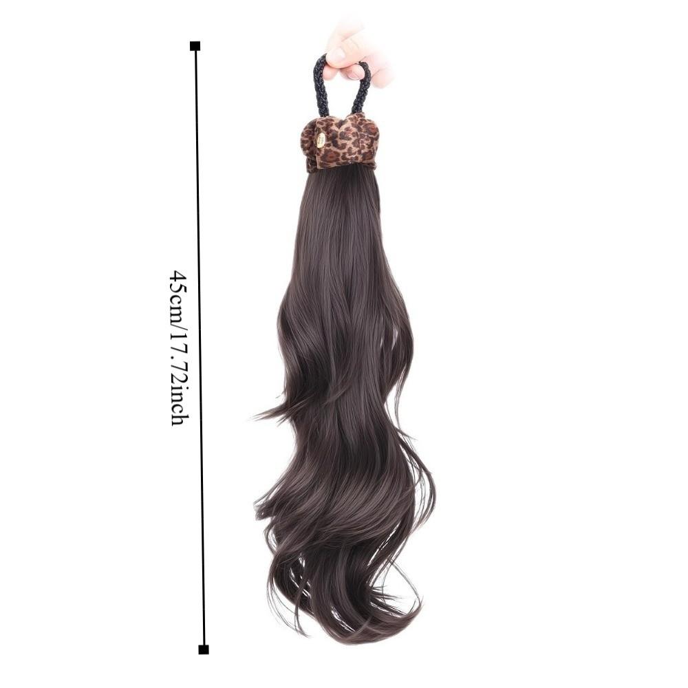 Ponytail Holder Long Wavy Ponytail Hair Fixed Elastic Hair Bands Ponytail  for Kids and Women