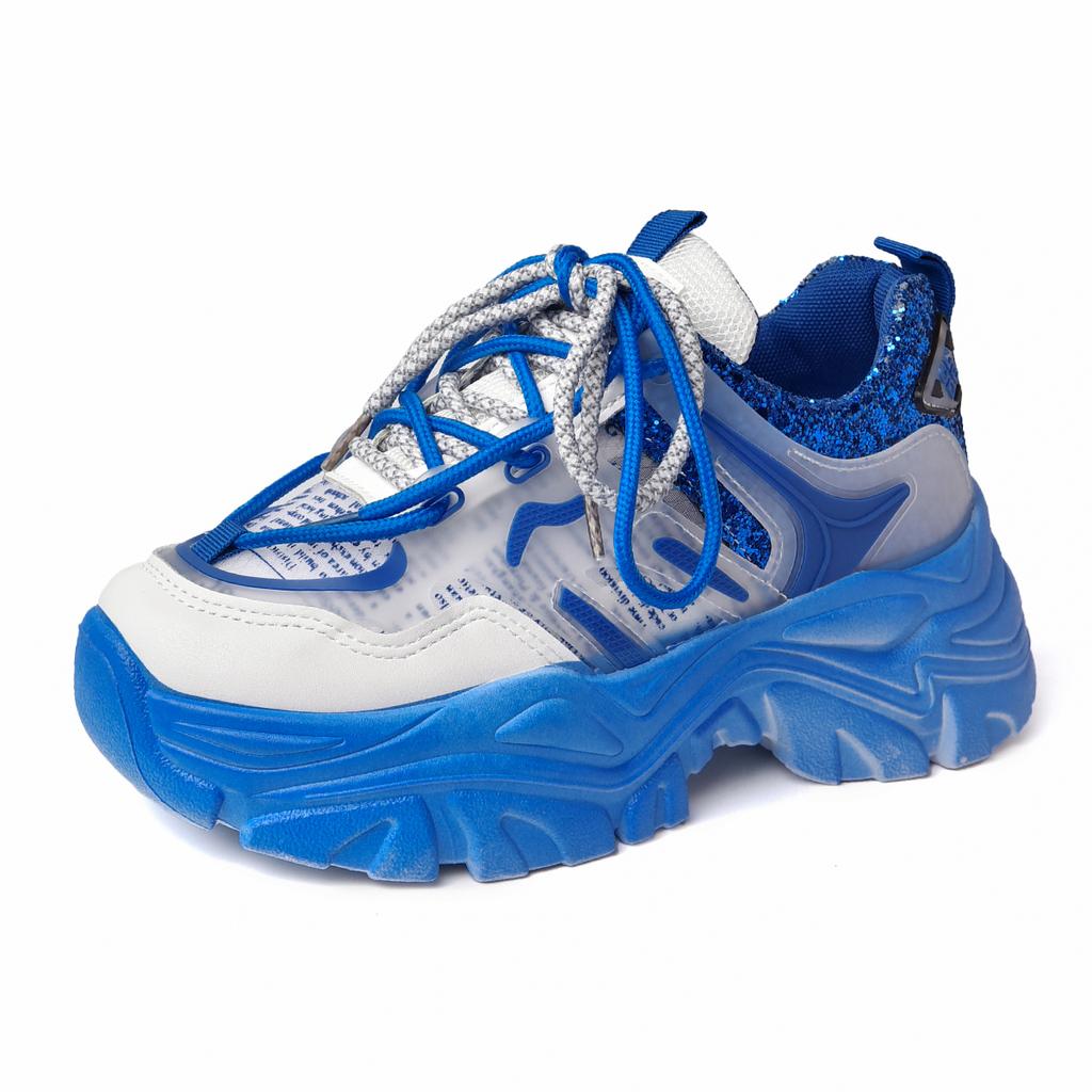 2025 Jaro Nové Boty pro tátu s tlustou podrážkou Dámské s tlustou podrážkou Všestranné Streetové Sportovní boty Ins Módní Ležérní Dámské boty