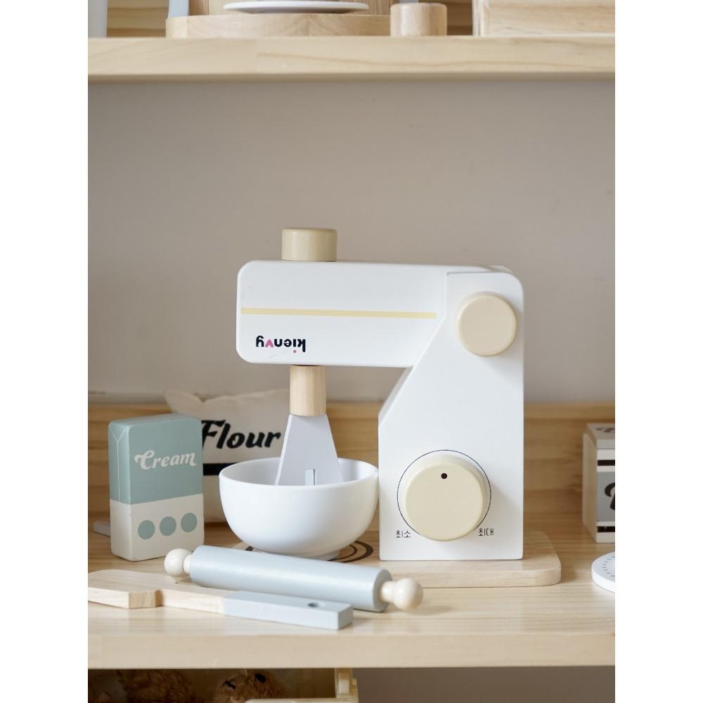 Holzins Wind Kinder Kaffeemaschine Mixer Brotmaschine Kleine Haushaltsgeräte Küche Simulation Spielhaus Interaktives Spielzeug