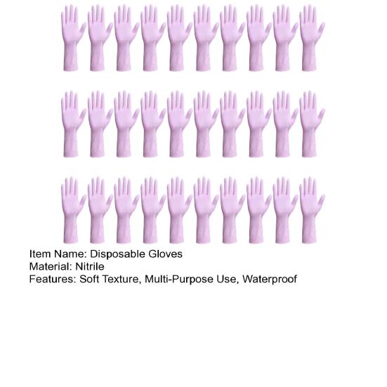 30 Stück Einweghandschuhe Kratzfest Wasserdicht Weich Reinigungs-Handschuhe Wiederverwendbare Spülhandschuhe