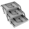 2/3 Tier Drawer Organizer Storage Tray Expandable Drawer Organizer Plastic Multi Level Folding Desk Jewelry Storage Organizer