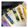 Elegant Metal Bookmarks, Hollow Gold Trim, Beautiful & Stylish Page Markers for Books, Reading, Study - Stationery Gift for Teachers, Friends,