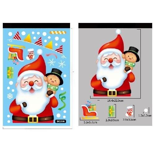 Weihnachten Blau Schneemann Fensteraufkleber Weihnachtsmann Vogel Schneeflocke Elch Ornamente Frohe Weihnachten Gutes Neues Jahr