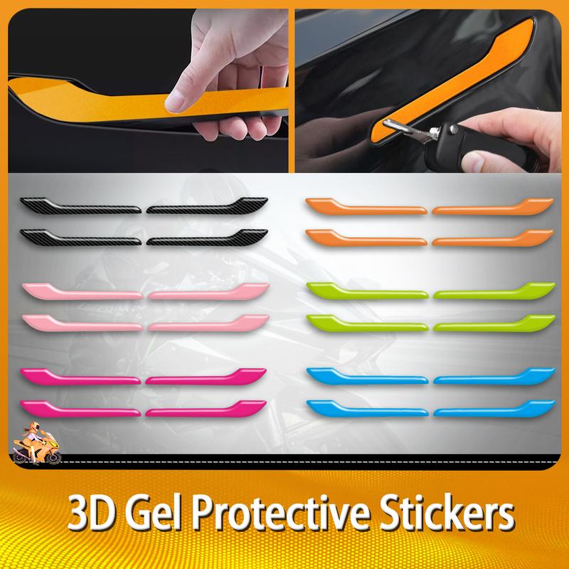for Tesla model 3 model Y-shaped anti scratch car Reflective decal General Motors Car door handle 3D gel sticker anti scratch