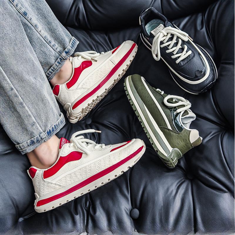 Fashion Men's Shoes Spring 2025 New Trend Versatile Comfortable Thick Soled Height Increasing Sports Casual Fashion Platform Sneakers