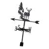 652F Metal Wind Vane Rooster Roof Yard Decoration Weather Vane for Shed Outdoor Direction Light Ground Mount Farmhouse