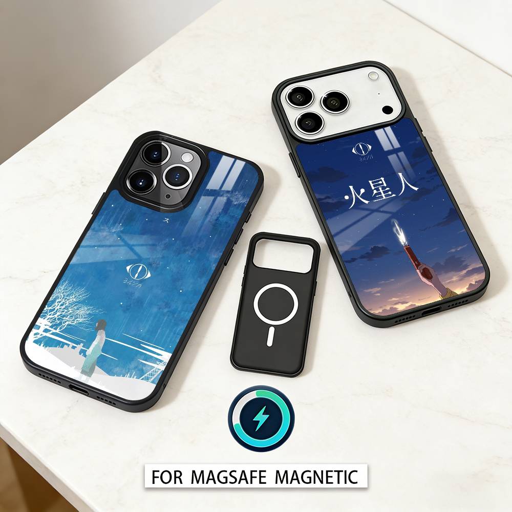 M-MUSIC Yorushika-a S-sart-t Phone Case Magnetic For iPhone17 16 15 14 13 12 Pro Max For Magsafe Wireless Charging Cover