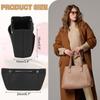 uxcell Luggage Organizer Insert with Snap Closure, Multi-Function Compartment, Portable Felt Bag Insert, Dome Shaper for Satchels, Totes, and