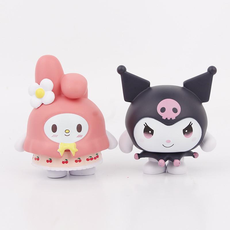 Adorable Sanrio Melody Kuromi Pvc Anime Figure Blind Box Collectible Toy