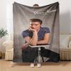 Elvis Presley Customize Text Blanket Cozy Personalized Blanket Comfortable Perfect for Bed Living Room Office Picnics All-Season Use