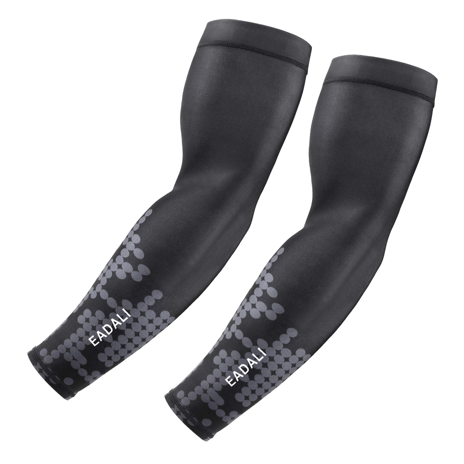 

Eadali Arm UPF UV Sun Protection for Sports Summer Camouflage Black Covers, Cooling, Sweat-Wicking, Quick-Drying, Non-Slip, 50+ Protection,