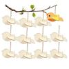 Flying Bird Unfinished Crafts Wood Chip Decorations Suitable For Birthday Wedding Party Desktop Decoration Diy Painting Gifts