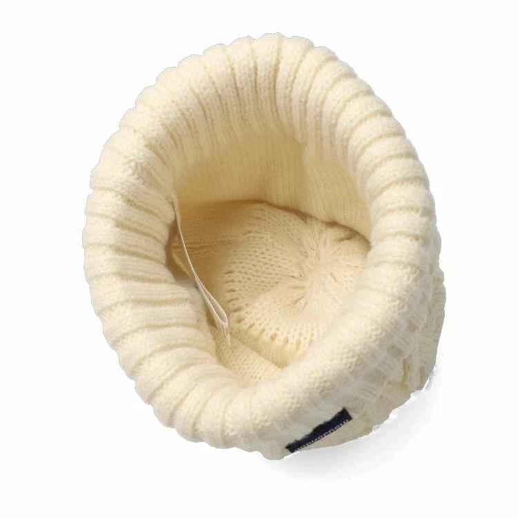 【子供服】 moujonjon (ムージョンジョン) アラン編みニットキャップ・帽子 49cm-56cm M51400