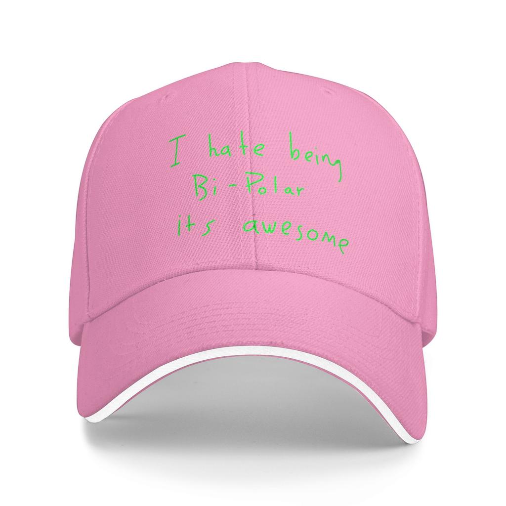 I Hate Being BiPolar Its Awesome Sun Baseball Cap Summer Men Women  Hip Hop Hats Hot Sale Casual Running Hippie Snapback Cap