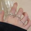 Women's Forest Style Bowknot Ring - Personalized, Stackable Open Design for Index Finger