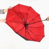 Paraguas resistente al viento de doble capa, totalmente automático, para lluvia, para hombres y mujeres, 10K, paraguas grande de lujo para negocios para hombres