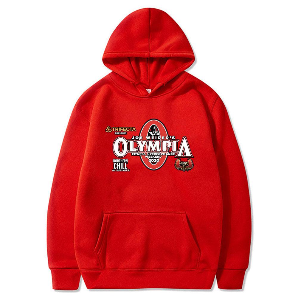 Olympia Gym Fitness Pump Cover Grafikdruck Hoodie Herren Lässig Übergroßer Kapuzen-Trainingsanzug Herren Damenmode Vintage Hoodies