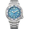 Citizen Promaster BN0165-55L Men's Analog Dive Watch 200m Water Resistant Solar Eco-Drive Ice Blue Marine Series