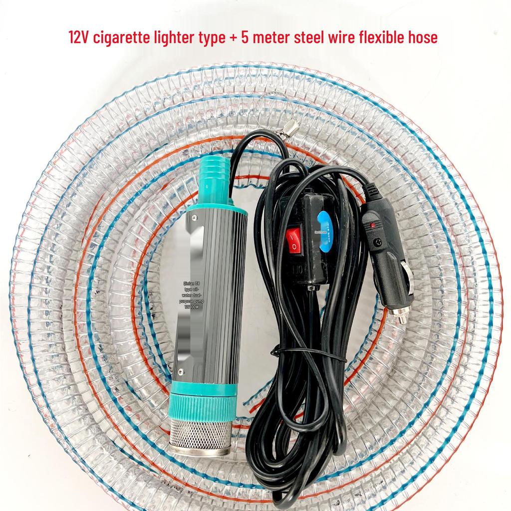 Mini Bomba de Agua Sumergible Autocebante para el Hogar y Cortador para Taladro