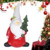 Standing Christmas Gnome Ornament Resin Santa Claus Statue Xmas Gnome Elf Figurine  Children Gifts