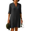 A Casual And Loose V-neck Elegant Dress For Women