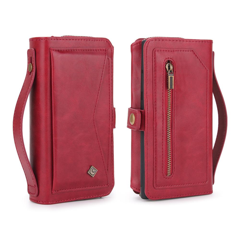 

2 in 1 Magnetic Detachable Wallet Leather Case For iPhone 16 15 14 Plus 13 12 11 Pro Max XR XS 7 8 Handbag Cards Slot Cover For iPhone 15 Pro красный