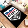 DAF Fan Emblem Design Patterned Carpet, Non Slip Mat Suitable for Living Room and Bedroom Sofas