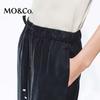 MO&Co. Women's Frosted Loose Drawstring Wide-Leg Trousers