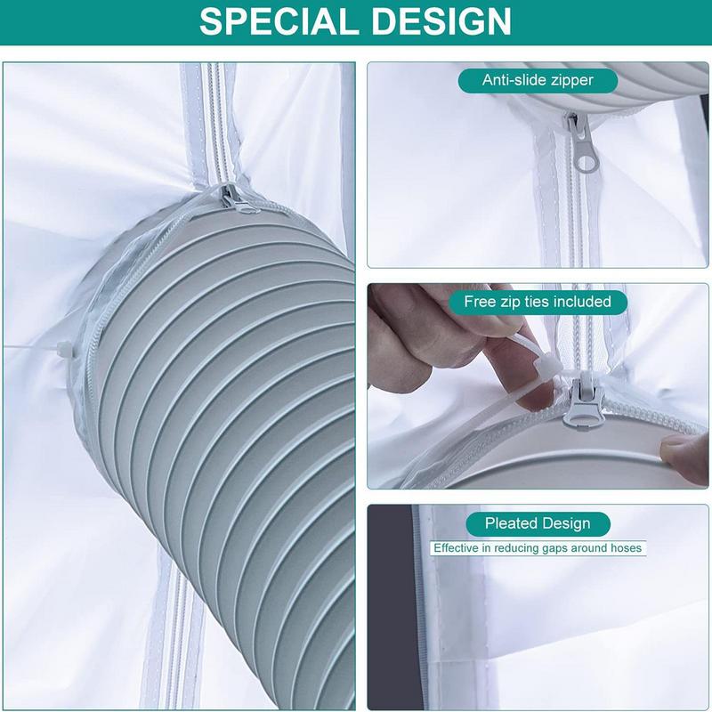 AC Window Seal Tumble Dryer Window Seal Waterproof Mobile Air Conditioning Vent Sealing Tools For Exhaust Dryer