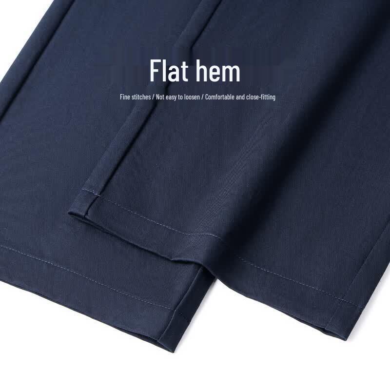 FIRS Men's 100% Cotton Cool-Touch Elastic Waist Casual Pants