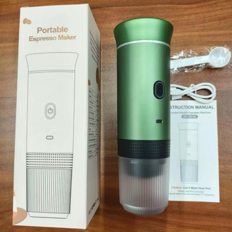 Portable Wireless Electric Espresso Coffee Machine For Travel &Car &Home Camping Coffee Maker 3-in-1 Capsule Powder Coffee Maker